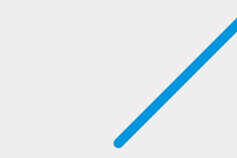 Eine blaue Linie, die anzeigt, wo der Ball war