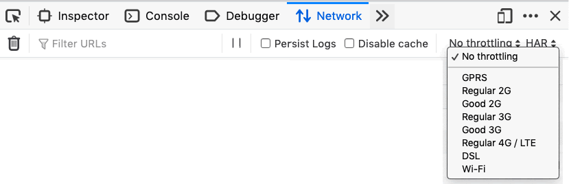 スロットリングをエミュレートすることでレイテンシーをエミュレートする